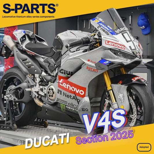 S-PARTS Titanium Fastener Kit Bodywork/Subframe and Exhaust for Ducati Panigale V4 S 2025
