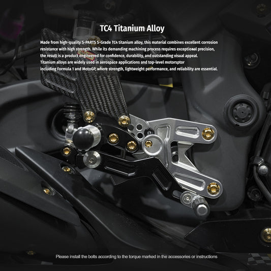 SPARTS Titanium Front End and Brake Fastener Kit for Yamaha YZF-R3