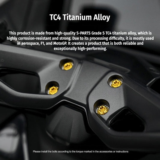 SPARTS Titanium Bolt Kit for Yamaha TMAX560 2023-Front & Cockpit System