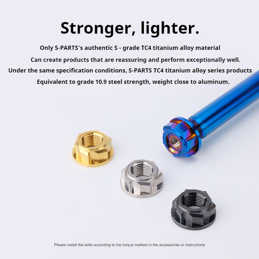 SPARTS Honda CBR650 Titanium Axle Kit (Front & Rear) – Lightweight Motorcycle Upgrade Set