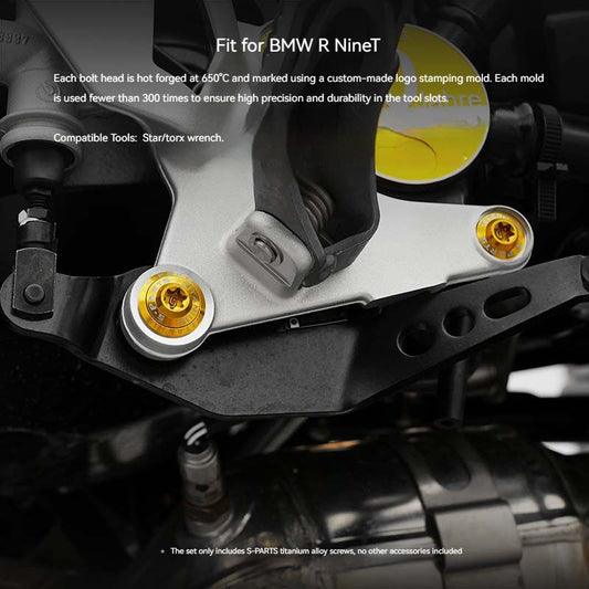 S-PARTS Premium Titanium Engine & Exhaust Bolt Kit for BMW R nineT