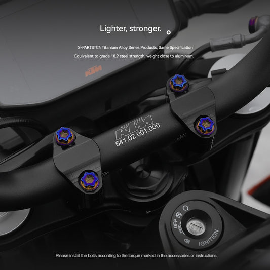 S-parts Titanium Engine Cover & Frame Bolt Kit for KTM DUKE 790 | Premium Grade 5 Power Hardware