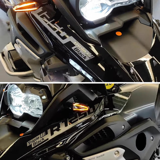 BMW R1250GS (2019–2022) Black Beak Decal Sticker Front Fairing Graphics Waterproof Adventure Styling Wrap