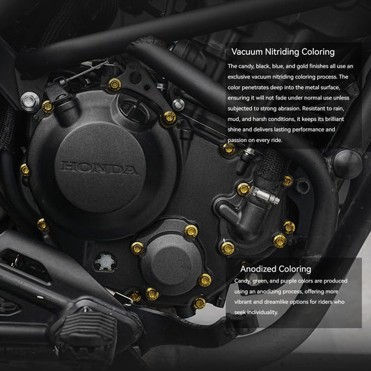 SPARTS Titanium Handlebar, Triple Tree & Suspension Bolt Kit for Honda CM300 / Rebel 300
