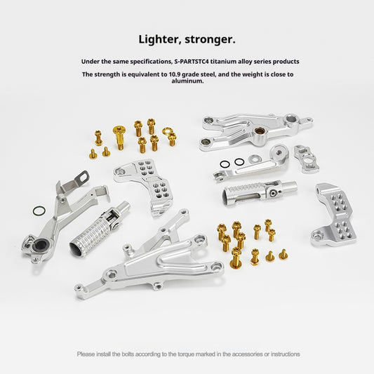 SPARTS Rizoma Footpeg Bolts for Ducati – Custom Left & Right Footpeg Bolts in Titanium & Other Color Options