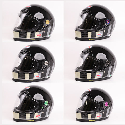 S-PARTS Titanium Visor Mechanism Cover & Screws Kit for SHOEI GLAMSTER Helmet