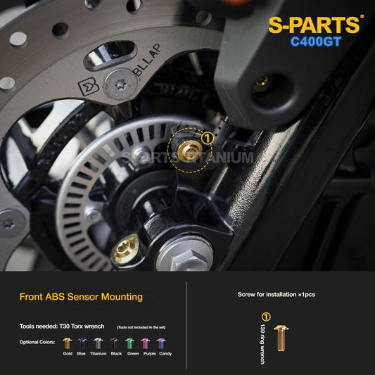 SPARTS Titanium Bolts Kit for BMW C400GT | Brake Calipers, Disc Rotors & Upgrade Accessories