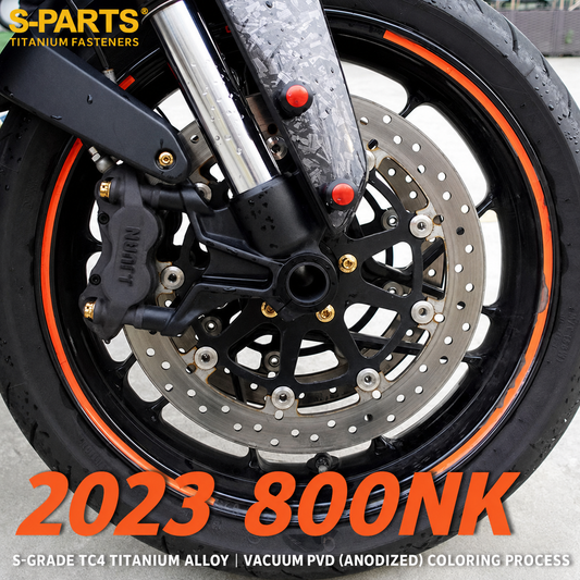 S-PARTS TC4 Titanium Full Motorcycle Bolt Kit for CFMOTO 800NK