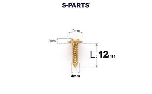 SPARTS M4 Titanium Self-Tapping Screws for Motorcycles