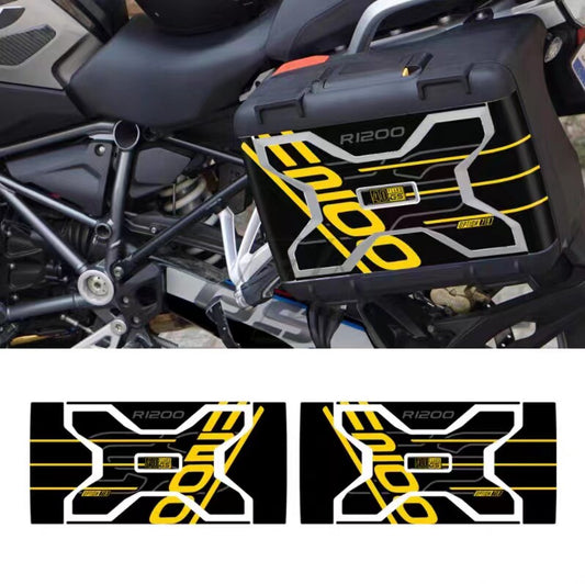BMW R1250GS / R1200GS ADV 40th Anniversary Side Case Sticker Set OEM Style Hard Plastic Pannier Decals Motorcycle Adventure Box Graphics