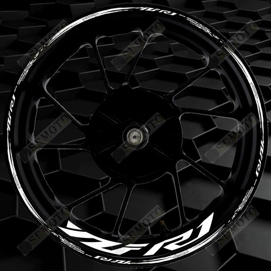Yamaha YZF-R1 Reflective Wheel Rim Decals Waterproof Motorcycle Rim Stickers