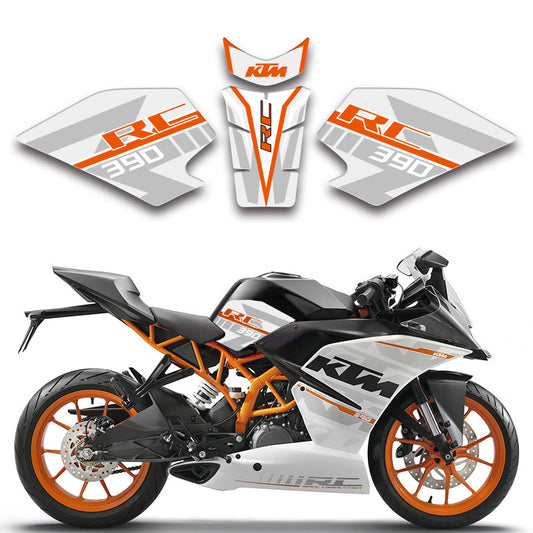 Thickened Fuel Tank Pad Fishbone Protector Decal Sticker Kit for KTM RC390