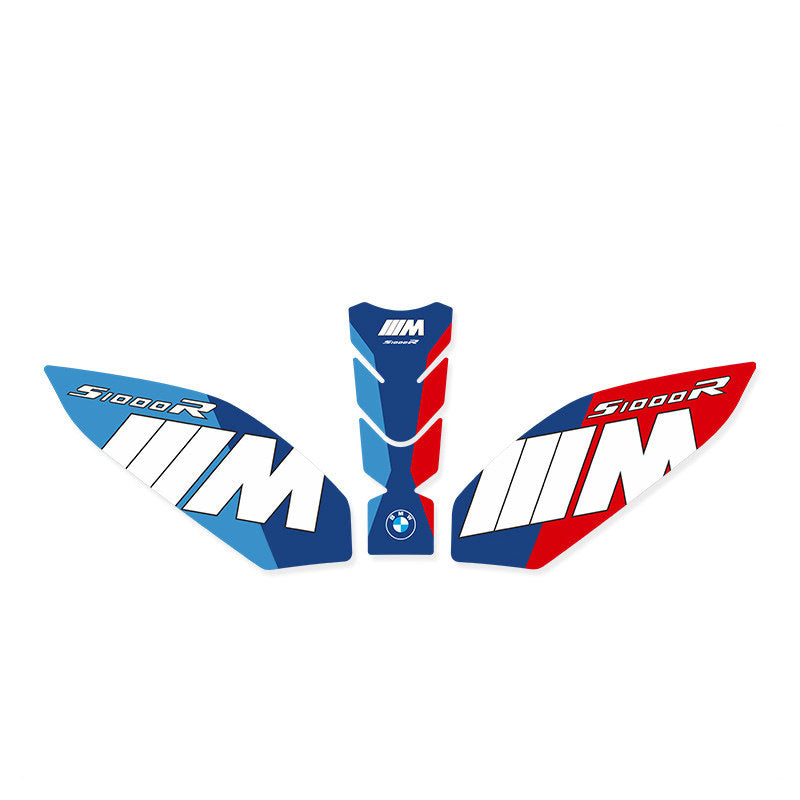 New BMW S1000R Tank Pad Fishbone Anti-Slip Knee Grip Protector Waterproof Rubber Fuel Tank Scratch Protection Sticker Motorcycle Accessory