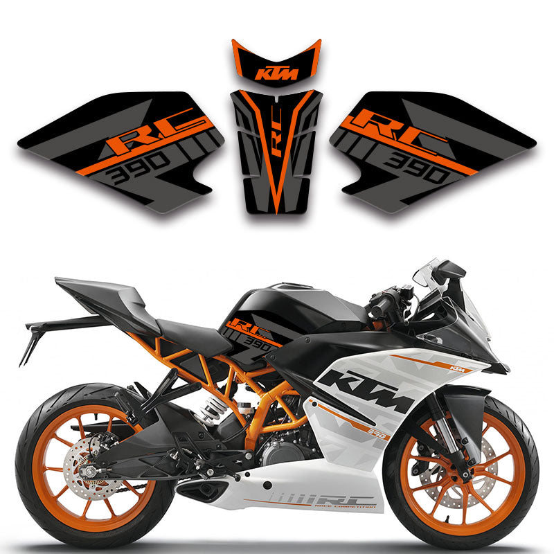 Thickened Fuel Tank Pad Fishbone Protector Decal Sticker Kit for KTM RC390