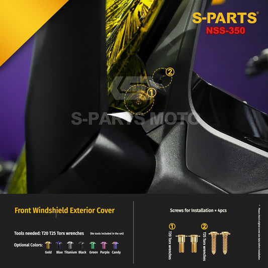 SPARTS Titanium Bolt Kit for Honda Forza NSS350 – Motorcycle Upgrade Fasteners