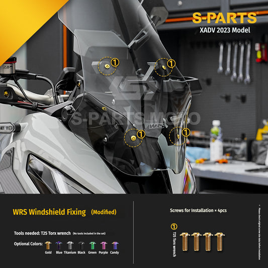 SPARTS Titanium Alloy Upgrade Bolt Set for Honda XADV 750 2023 Motorcycle