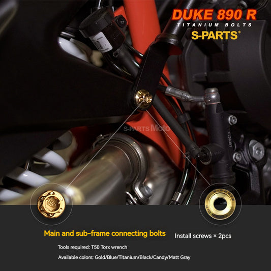 Sparts KTM Duke 890 Titanium Fairing & Bodywork Aesthetic Bolt Kit | MotoBolti