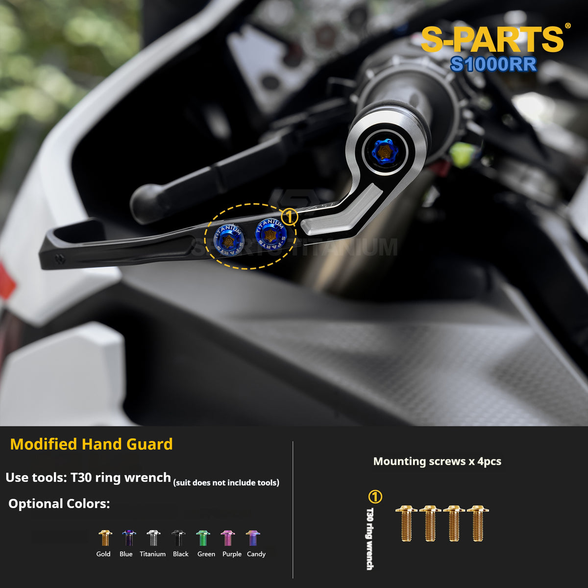 SPARTS | BMW S1000RR Titanium Bolt Upgrade Kit