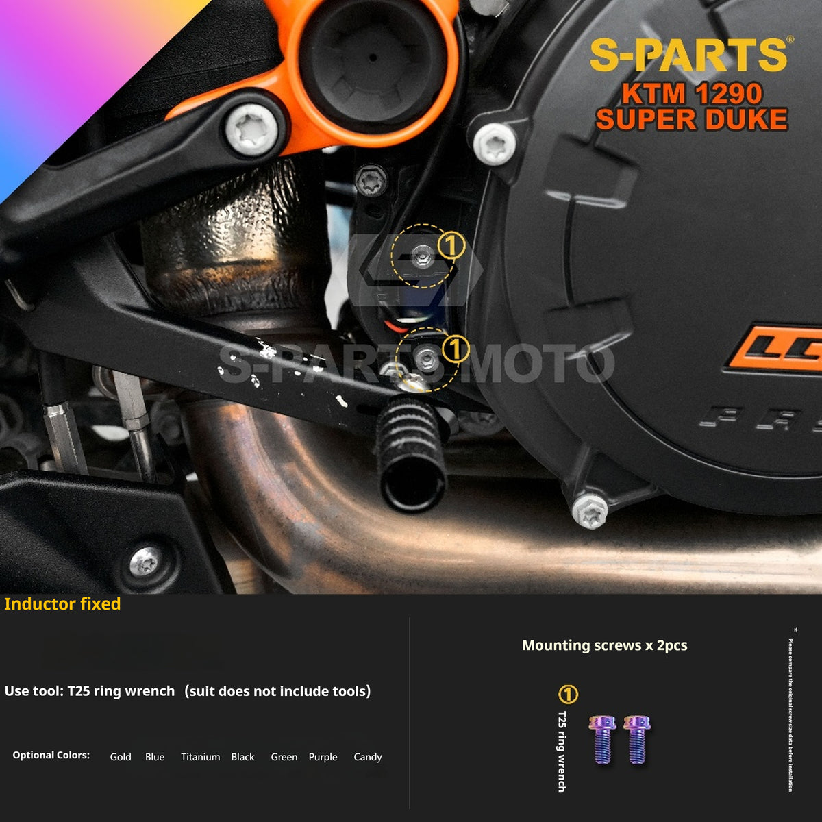SPARTS Titanium Alloy Fasteners Compatible with KTM Super Duke 1290