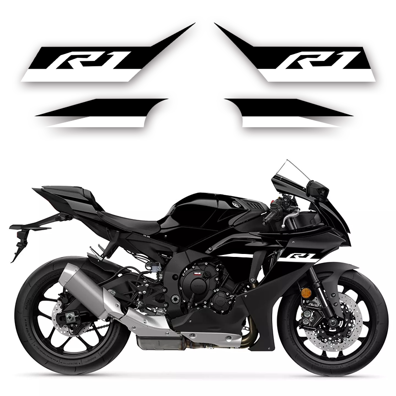 Yamaha YZF-R1 Motorcycle Side Fairing Stripe Graphics Decals Reflective Waterproof Stickers