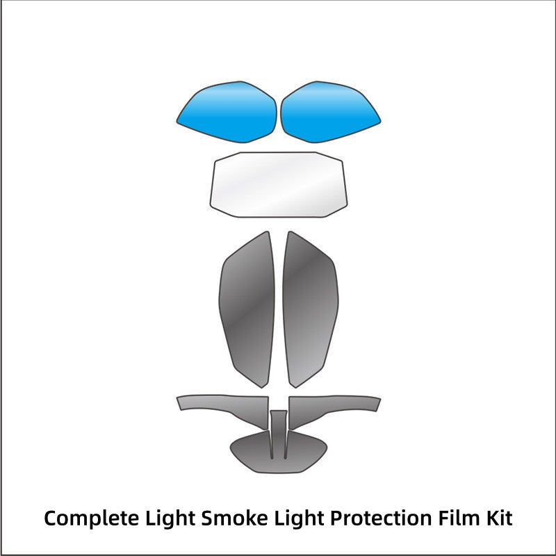 KTM DUKE 790 TPU Dashboard Screen Protector Nano Crystal Self-Healing Clear Film Headlight & Rearview Mirror Protection Film Motorcycle Accessories
