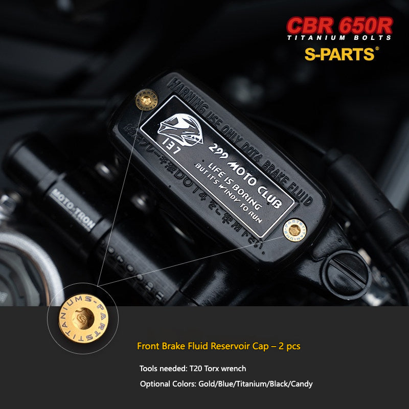 S-parts Titanium Bodywork, Cockpit & Styling Bolts Kit for Honda CBR650R