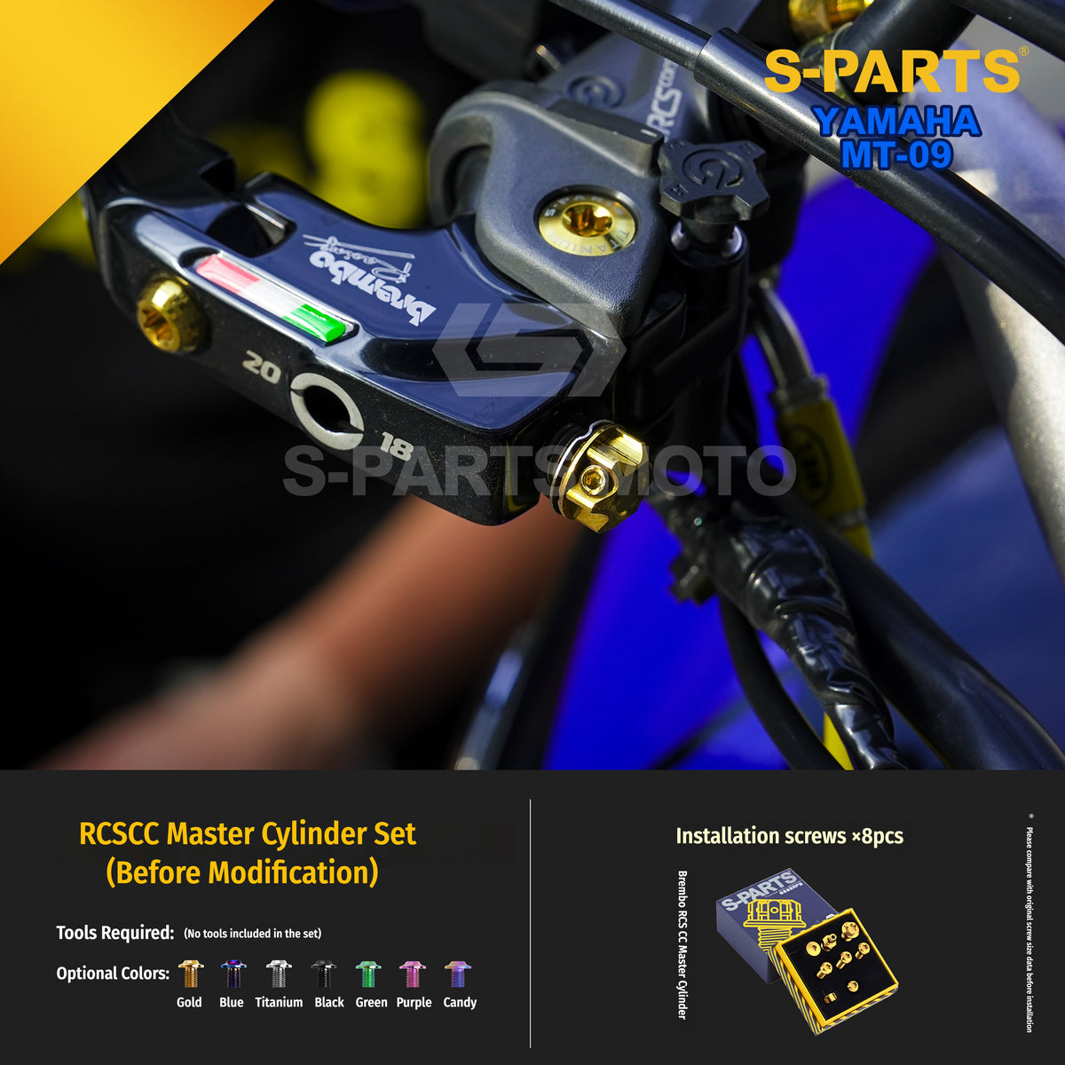 SPARTS Titanium Bolt Kit | TC4 Grade for Yamaha MT-09 Motorcycle Fasteners