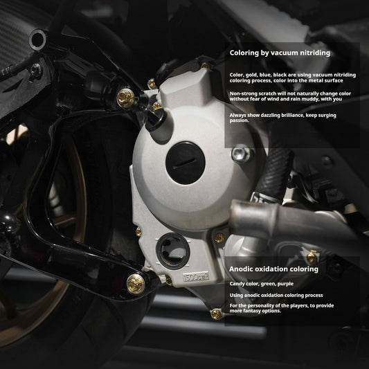SPARTS Titanium Bolt Set for 2023 XMAX300 | Yamaha Motorcycle Titanium Bolt Upgrade