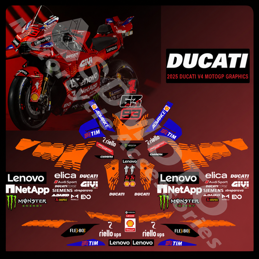 2025 MotoGP Graphics Enhance the Racing Style of the Ducati Panigale V4