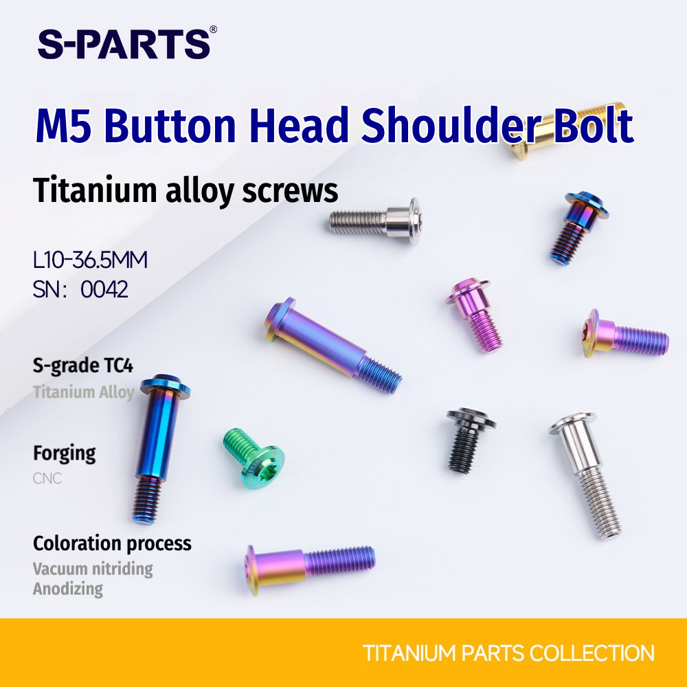 SPARTS M5 Titanium Button Head Shoulder Bolt