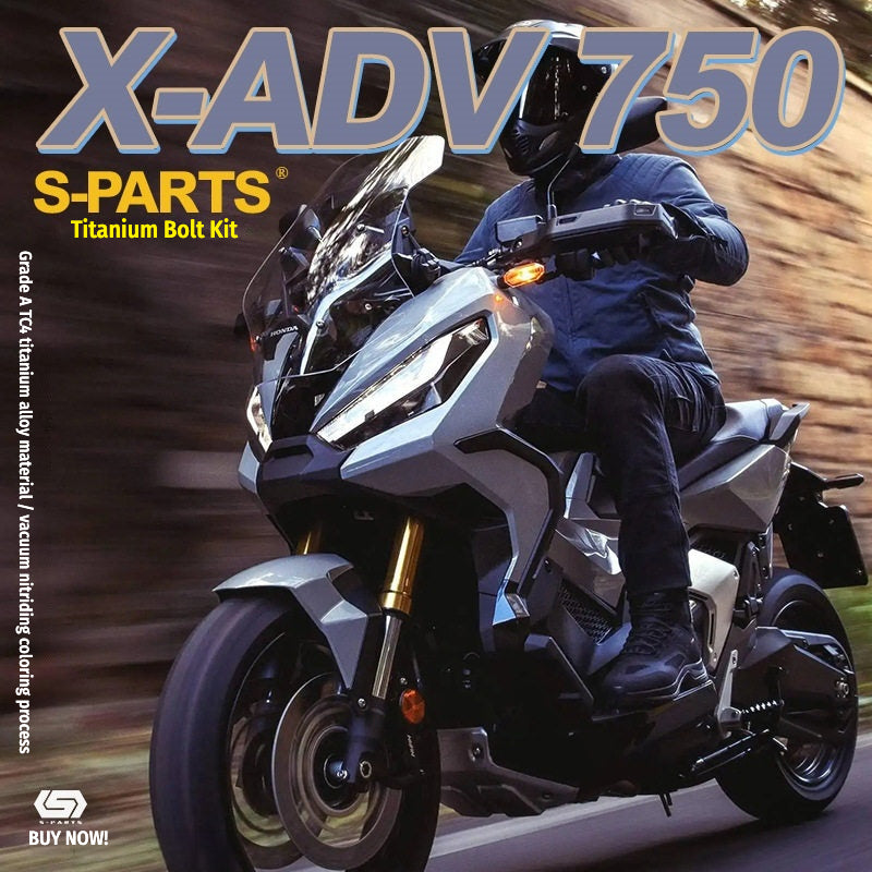 S-PARTS A3 Motorcycle Titanium Bolt Upgrade – Compatible with Honda X-ADV 750 Full Bike