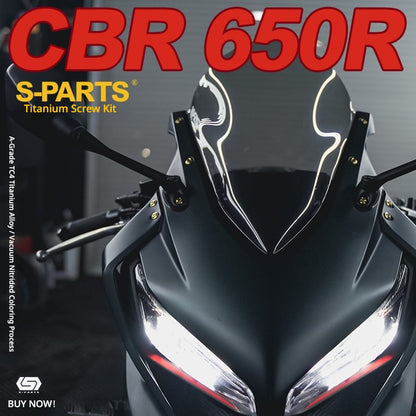 S-PARTS TC4 Titanium Bolt Kit for Honda CBR650R / CB650R