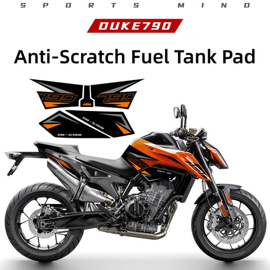 KTM 790 Duke / 890 Duke Tank Grips – Anti-Slip Fishbone Tank Pad and Scratch Protection Decals