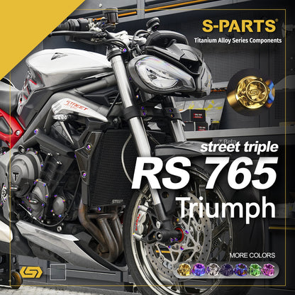 SPARTS Titanium Bolts for Triumph Street Triple 765 RS – Engine & Exhaust Upgrade Fasteners
