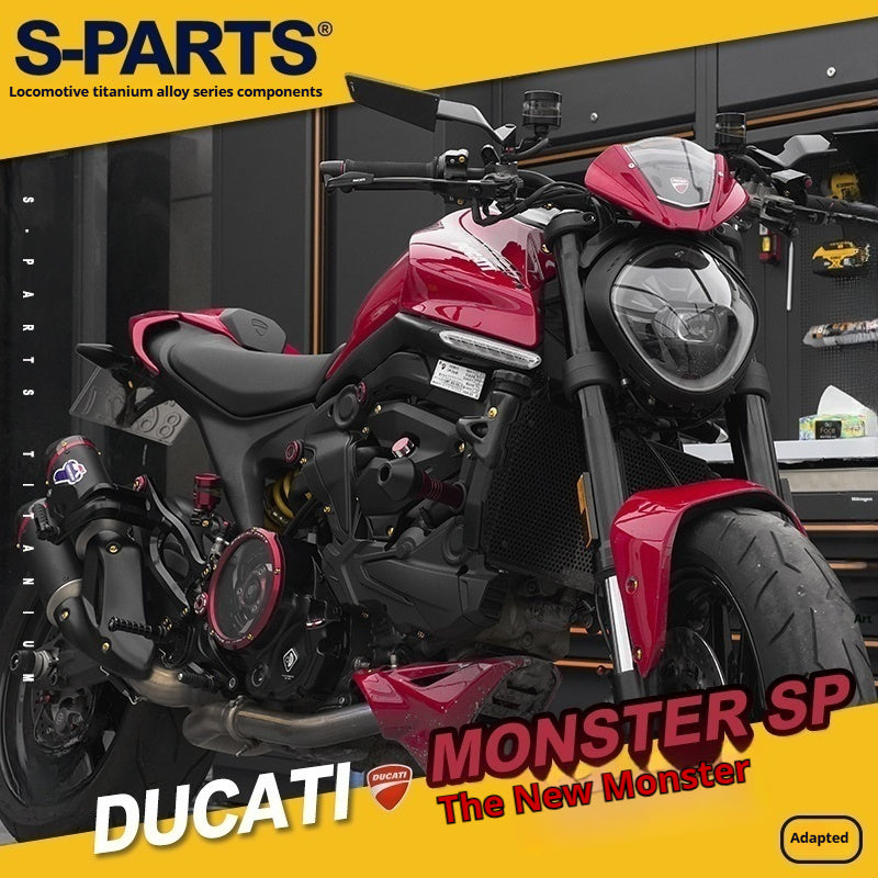SPARTS Titanium Bolt Kit for Ducati New Monster SP 950 – CNC Titanium Upgrade Kit
