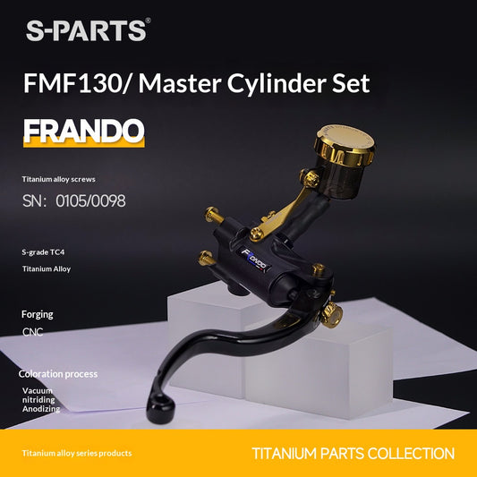 Frando FMF-130 Titanium Bolt Kit | CNC Motorcycle Brake Master Cylinder Upgrade Set