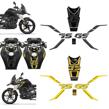 BMW G310GS (2018–2022) 40th Anniversary / Triple Black Full Body Color Change Sticker Kit Tank Fishbone Anti-Slip Graphics Set