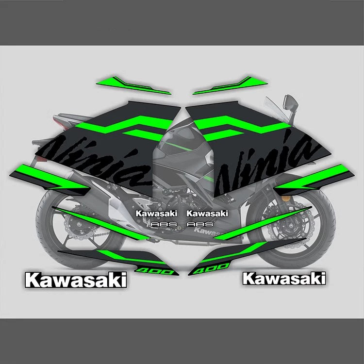 Kawasaki Ninja 400 ZX-4R Motorcycle Body Decals Waterproof UV Resistant Stickers