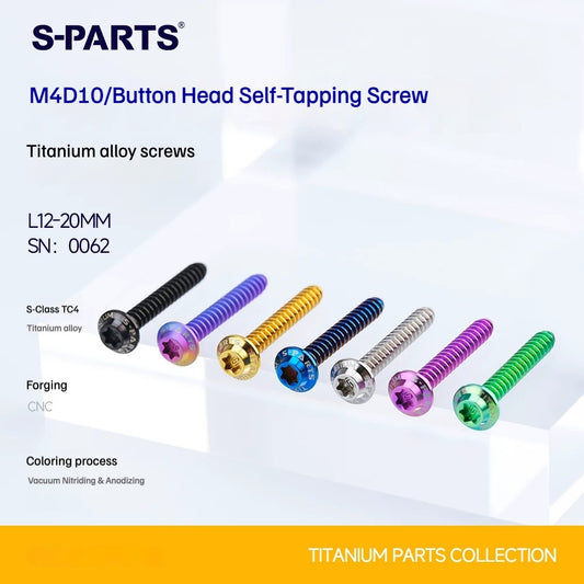 SPARTS M4 Titanium Self-Tapping Screws for Motorcycles