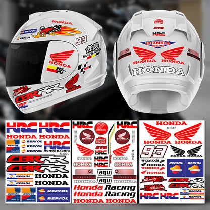 Honda HRC CBR SHOWA Motorcycle Decals Waterproof Body & Helmet Stickers