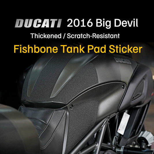 Tank Grip Pad for Ducati Diavel 1260 Anti-Slip Fishbone Tank Protector Scratch Protection Motorcycle Accessories