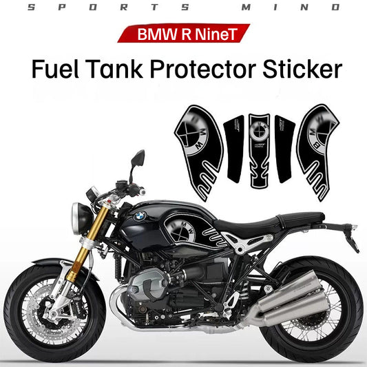 BMW R NineT Fuel Tank Fishbone Tank Pad Anti-Slip Anti-Scratch Protector Decal Kit Motorcycle Styling Accessory