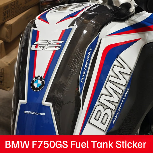 BMW F750GS Fuel Tank Fishbone Grip Pad Sticker Kit Motorcycle Tank Decal Waterproof Anti-Slip Styling Graphics Set