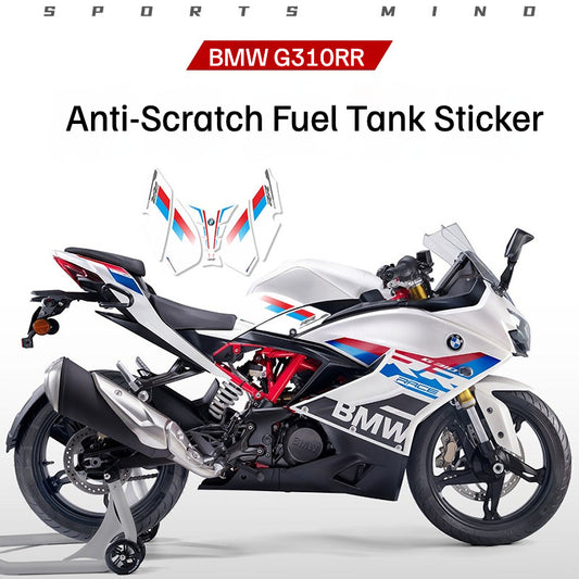BMW G310RR Fuel Tank Fishbone Grip Pad Sticker Anti-Slip Anti-Scratch Tank Protector Decal Kit