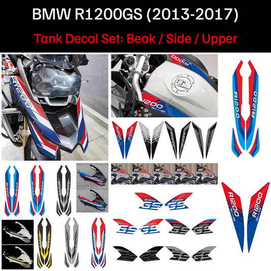 BMW R1200GS (2013–2017) Beak Decal Sticker Front Fairing Graphics Livery Wrap Waterproof Motorcycle Styling Kit