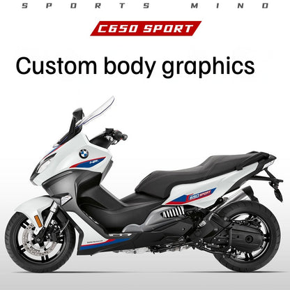 BMW C650 Sport Custom Body Decal Kit – Waterproof Scooter Stickers and Decorative Accessories
