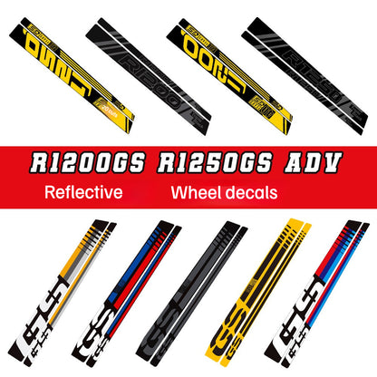 BMW R1200GS / R1250GS ADV Reflective Wheel Rim Sticker Set | Waterproof Motorcycle Wheel Decals Rim Tape Styling Kit
