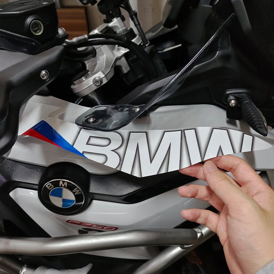 BMW F750GS Fuel Tank Fishbone Grip Pad Sticker Kit Motorcycle Tank Decal Waterproof Anti-Slip Styling Graphics Set