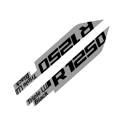 BMW R1250GS (2019–2022) Black Beak Decal Sticker Front Fairing Graphics Waterproof Adventure Styling Wrap
