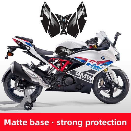 BMW G310RR Fuel Tank Fishbone Grip Pad Sticker Anti-Slip Anti-Scratch Tank Protector Decal Kit
